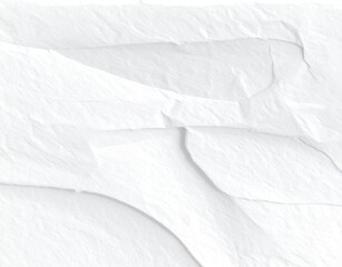 Abstract white textured surface with sculpted, flowing lines