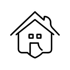 House Representing Safe Home Environment Icon For Web And Graphic Design