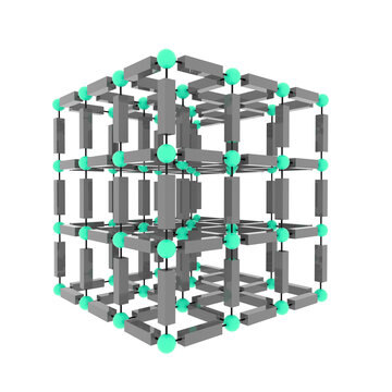 Metal-organic framework, illustration