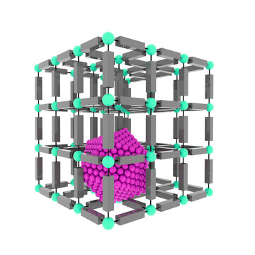 Metal-organic framework, illustration