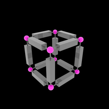 Metal-organic framework, illustration