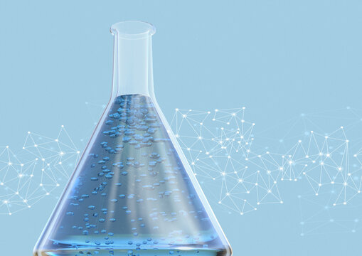 Conical flask, illustration