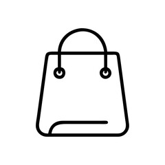Shopping Bag With Handles Icon For Web And Graphic Design
