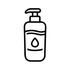Skincare Lotion Cosmetic Bottle Icon For Web And Graphic Design