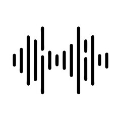 Sound Frequency Equalizer Bars Icon For Web And Graphic Design