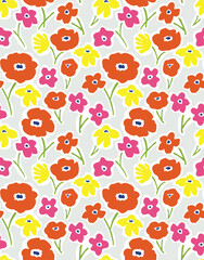 seamless pattern with flowers