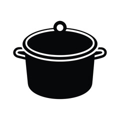 Cooking Pot Icon Illustration