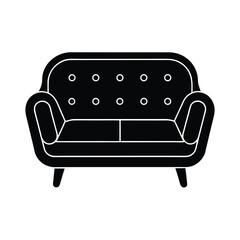 Cozy Sofa Icon Vector