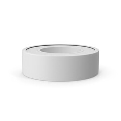 White Monochrome Seal Tape Roll for Packing and Wrapping, Transparent PNG image.
