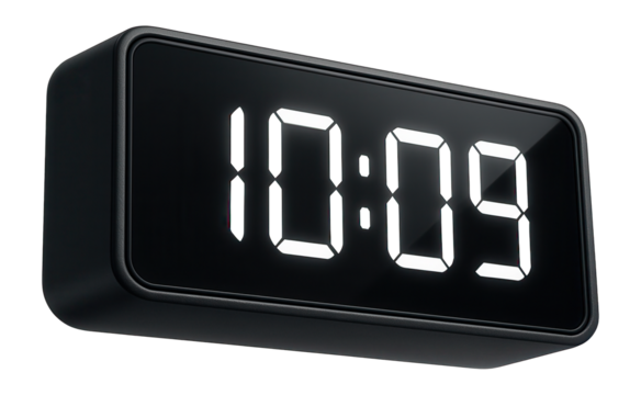 Digital clock with a modern appearance