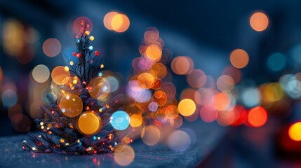 Christmas bokeh lights with warm golden glow festive holiday background of blurred fairy lights and soft sparkle cozy winter ambiance for greeting cards invitations social media banners and headers