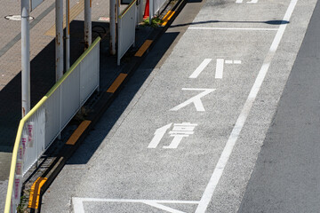 路線バス用のバスベイ