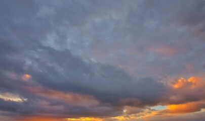 Sky Replacement Heavy Dark Sunrise Clouds