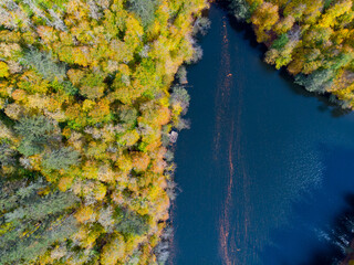 Aerial view of Bolu Yedigöller National Park.