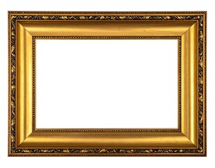 Gold ornate picture frame