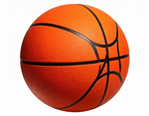 Orange basketball, black lines