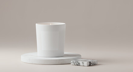 tiny white mug and text area Mockup