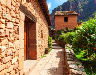 Andean village pathway