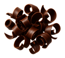 Chocolate curls for cake topping