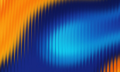 Orange and blue gradient abstract vertical lines background