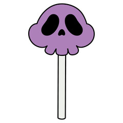 Skull Lollipop clipart