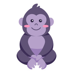 Obraz premium sitting gorilla