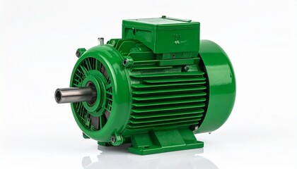 green engine isolated on white background