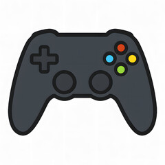 Game controller icon isolated on white background