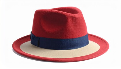 straw hat on white background