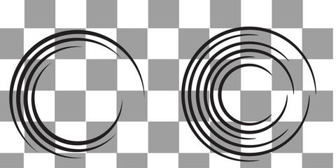 Abstract Spiral Circular Line Pattern Design