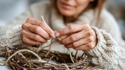 Creating beautiful DIY Christmas gift sets with wreath making kits for festive decor at home during the holiday season