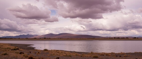 clouds over the river
