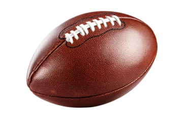 American football rugby ball sport PNG white background, isolated graphic resource cutout