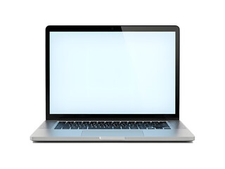 Photorealistic Laptop Computer Open