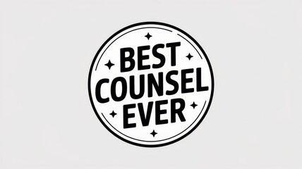 Celebrate friendship and support with the best counsel ever greeting card design for heartfelt moments. Love Your Lawyer Day