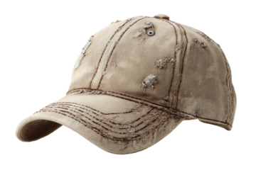 Faded, distressed baseball cap