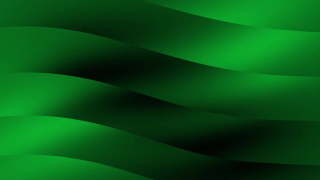 Green abstract waves with smooth curves and light, perfect for backgrounds, web design, or print materials needing a calming touch.