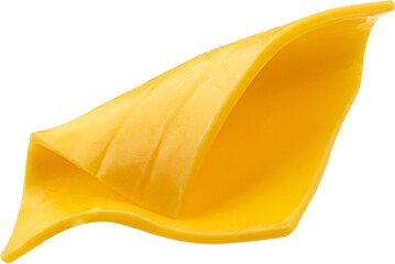 Processed cheese, burger cheese slice isolated
