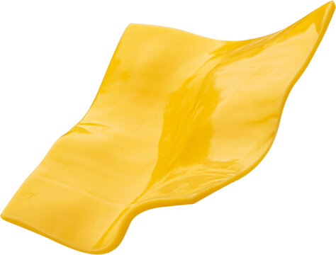 Processed cheese, burger cheese slice isolated