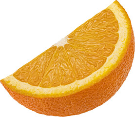 Orange fruits slice isolated