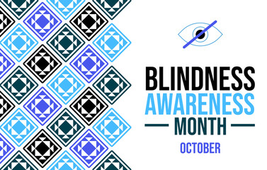 Blindness Awareness Month October campaign supporting eye health and vision care
