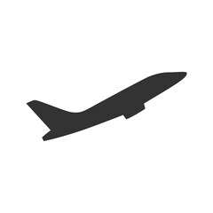 Plane icon isolated on transparent background
