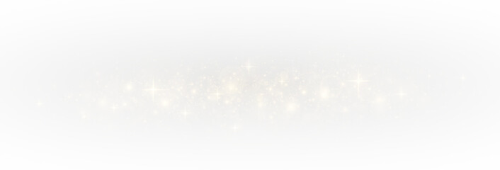 Dusty sparkles and glowing stars fill the background with festive brilliance.