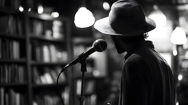 Writer At Summer Poetry Cafe Spoken Word