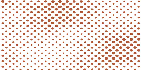 Retro polka dot seamless pattern with red polka dots on white background