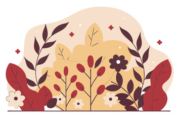 vector illustration of an autumn background