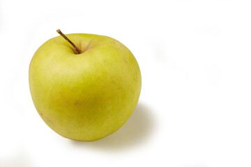 Fresh green apple isolated on white background.