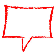 red text bubble