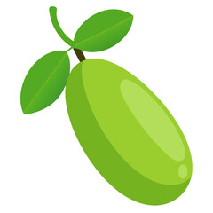 bilimbi fruirt isolated on white background