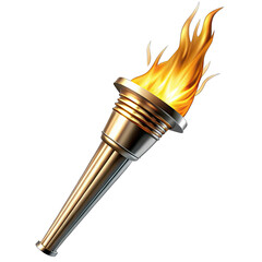 flashlight isolated on white background